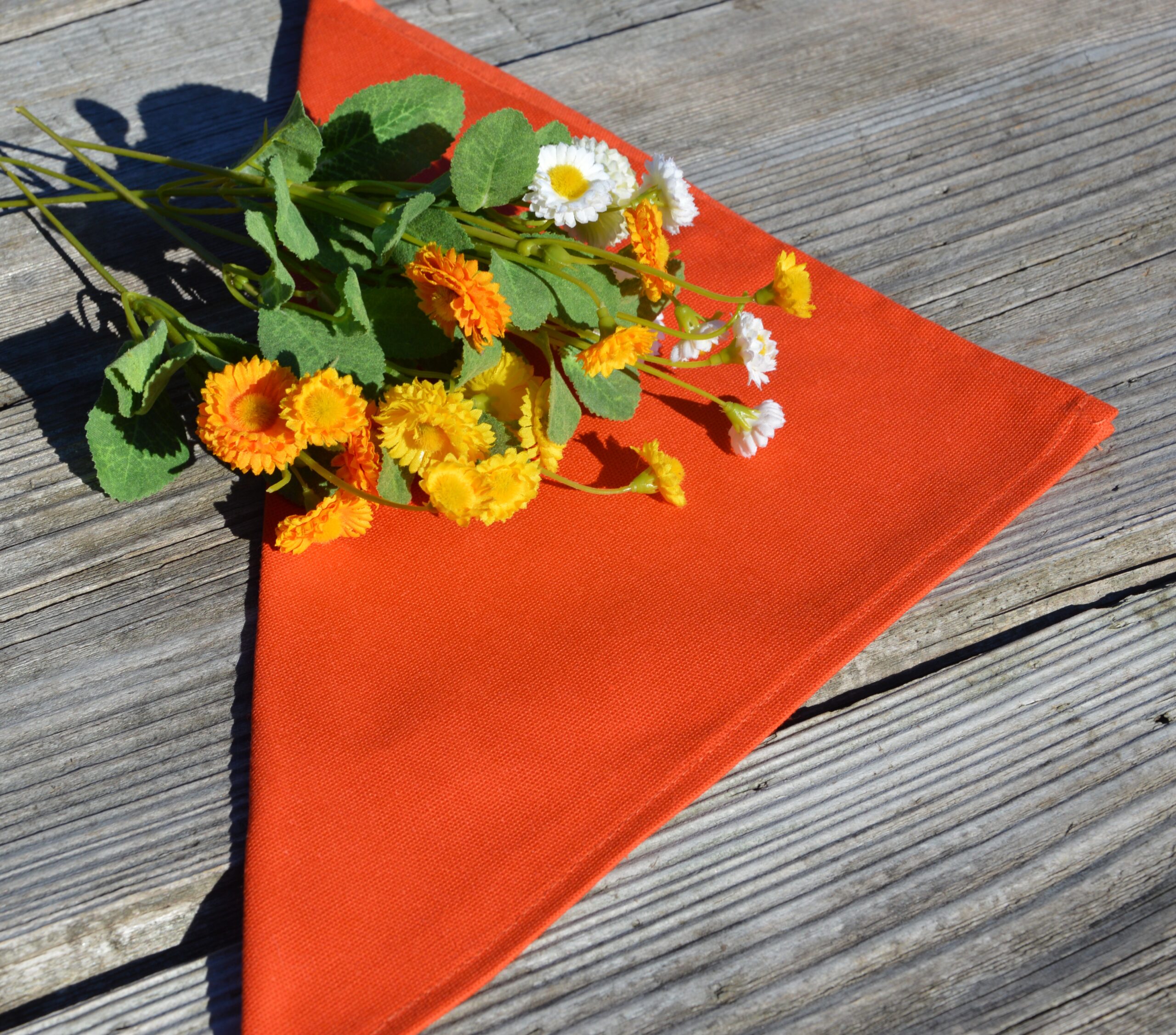Textil szalvéta - narncssárga színű 35x35 cm