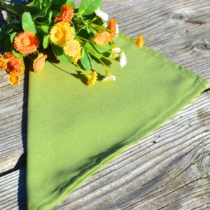 Textil szalvéta – zöld, olajzöld 35×35 cm