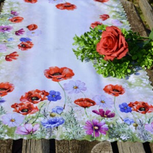 Pipacsos futó terítő – 110×40 cm